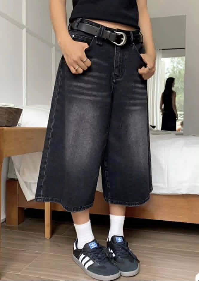 GY Garments & You Urban Retro Baggy Jorts - Black