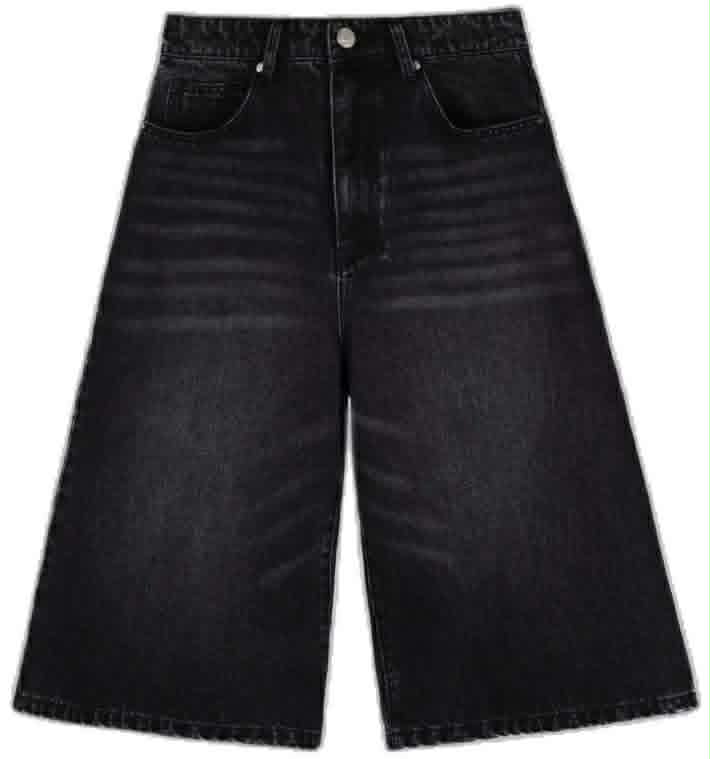 GY Garments & You Urban Retro Baggy Jorts - Black